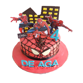 Cake spiderman